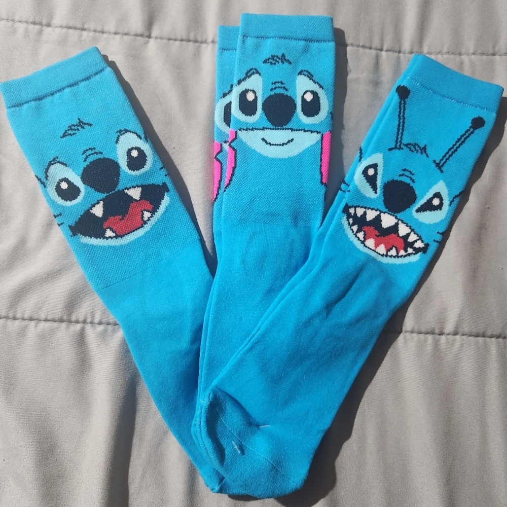 Disney Blue Stitch Socks